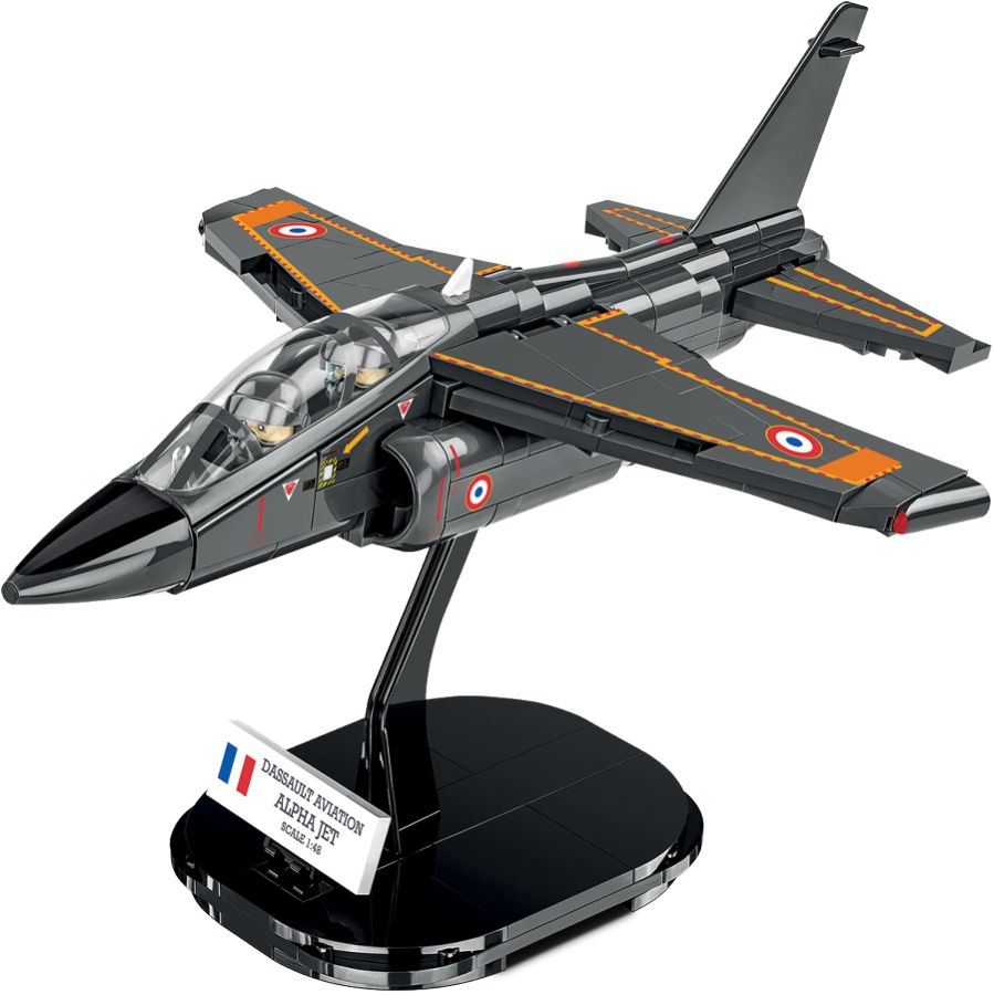 Model Brick Set Armed Forces Alpha Jet French Air Force (364 Pieces)