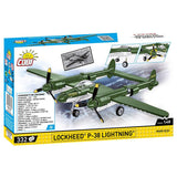 Model Brick Set World War 2 Lockheed P-38 Lightning (335 Pieces)