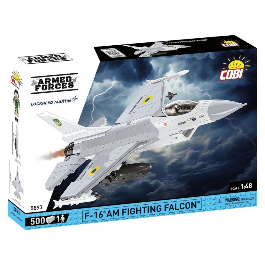 Model Brick Set Armed Forces F-16AM Fighting Falcon (500 Pieces)