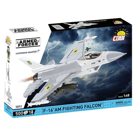 Model Brick Set Armed Forces F-16AM Fighting Falcon (500 Pieces)