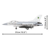 Model Brick Set Armed Forces F-16AM Fighting Falcon (500 Pieces)