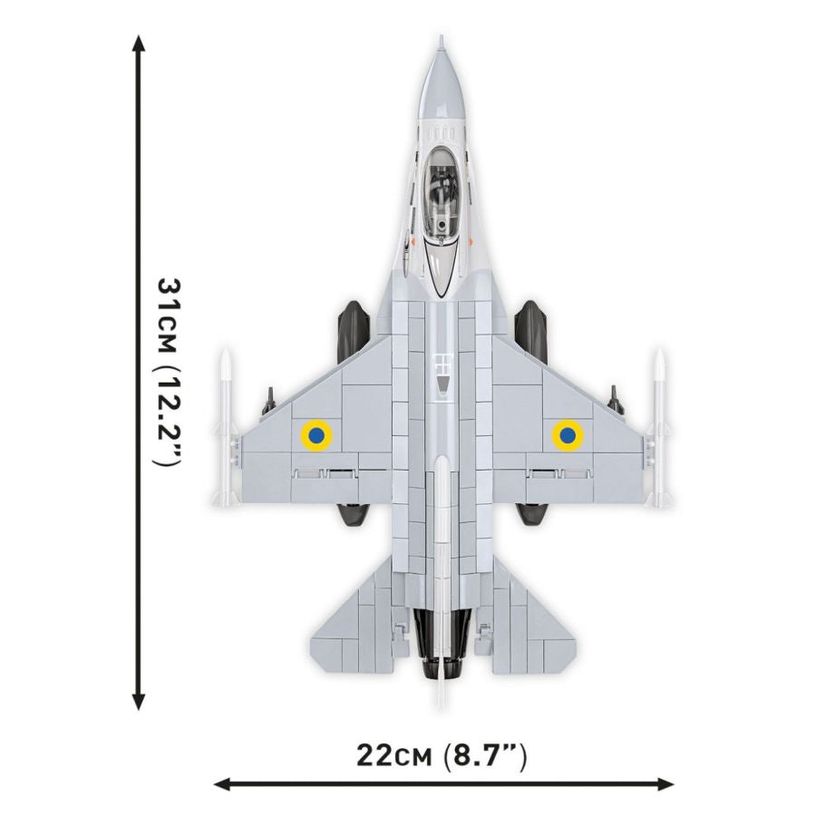 Model Brick Set Armed Forces F-16AM Fighting Falcon (500 Pieces)