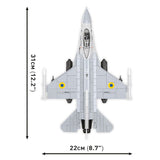 Model Brick Set Armed Forces F-16AM Fighting Falcon (500 Pieces)