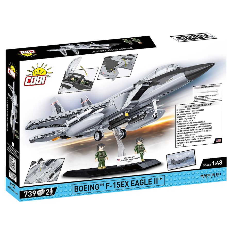 Model Brick Set Armed Forces Boeing F-15X Eagle II (739 Pieces)