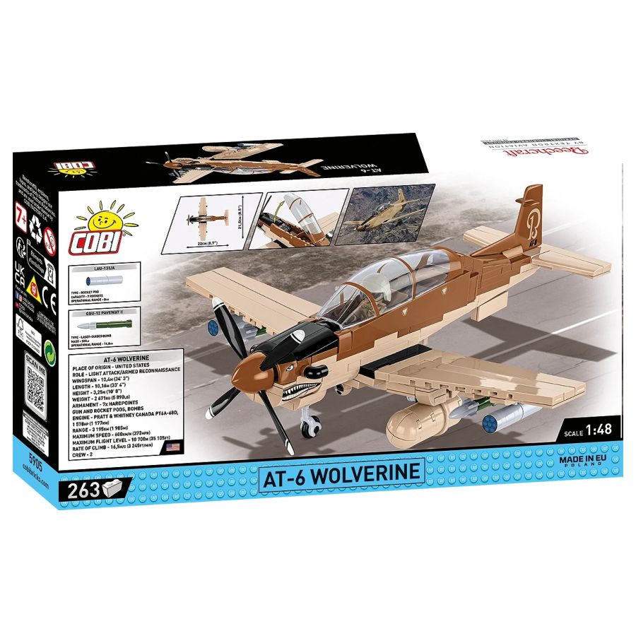 Model Brick Set Armed Forces AT-6 Wolverine (263 Pieces)