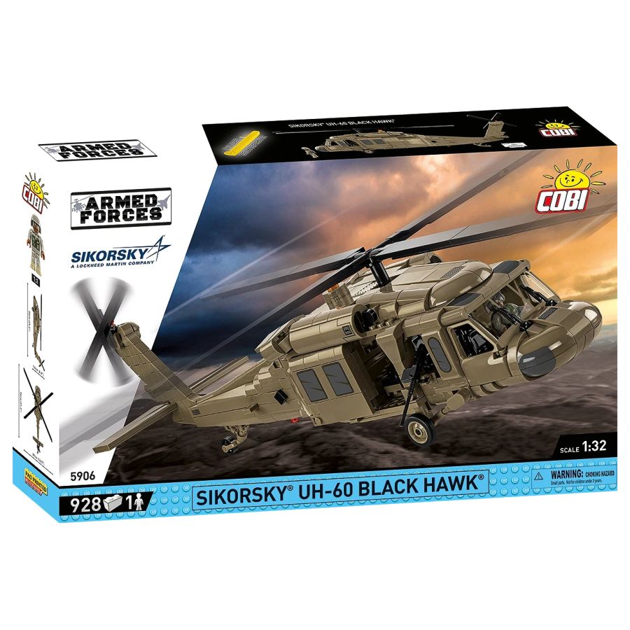 Model Brick Set Armed Forces Sikorsky UH-60 Black Hawk (928 Pieces)