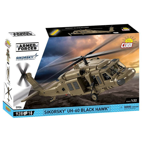 Model Brick Set Armed Forces Sikorsky UH-60 Black Hawk (928 Pieces)