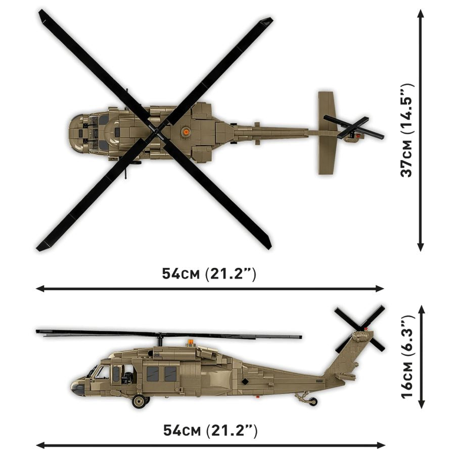 Model Brick Set Armed Forces Sikorsky UH-60 Black Hawk (928 Pieces)
