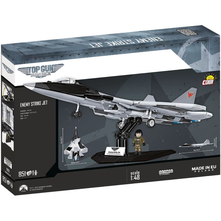 Model Brick Set Top Gun: Maverick Enemy Strike Jet (851 Pieces)