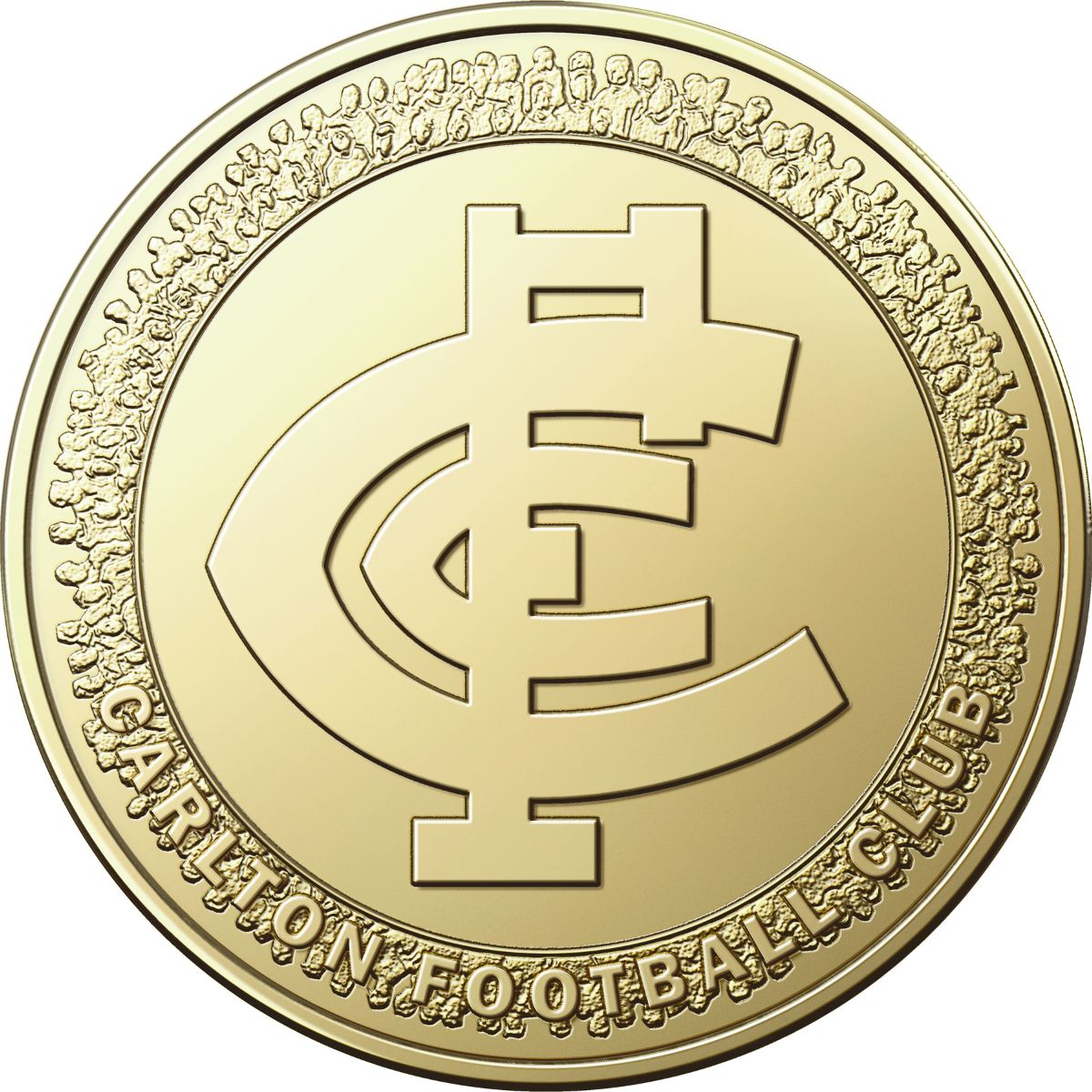 AFL Carlton Blues 2023 $1 Aluminium-Bronze Uncirculated Coin x10