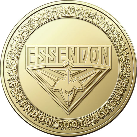 AFL Essendon Bombers 2023 $1 Aluminium-Bronze Uncirculated Coin