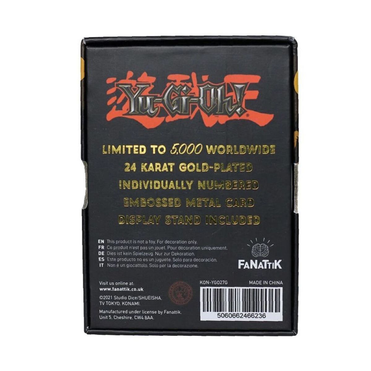 Yu-Gi-Oh! Kuriboh 24K Gold Card