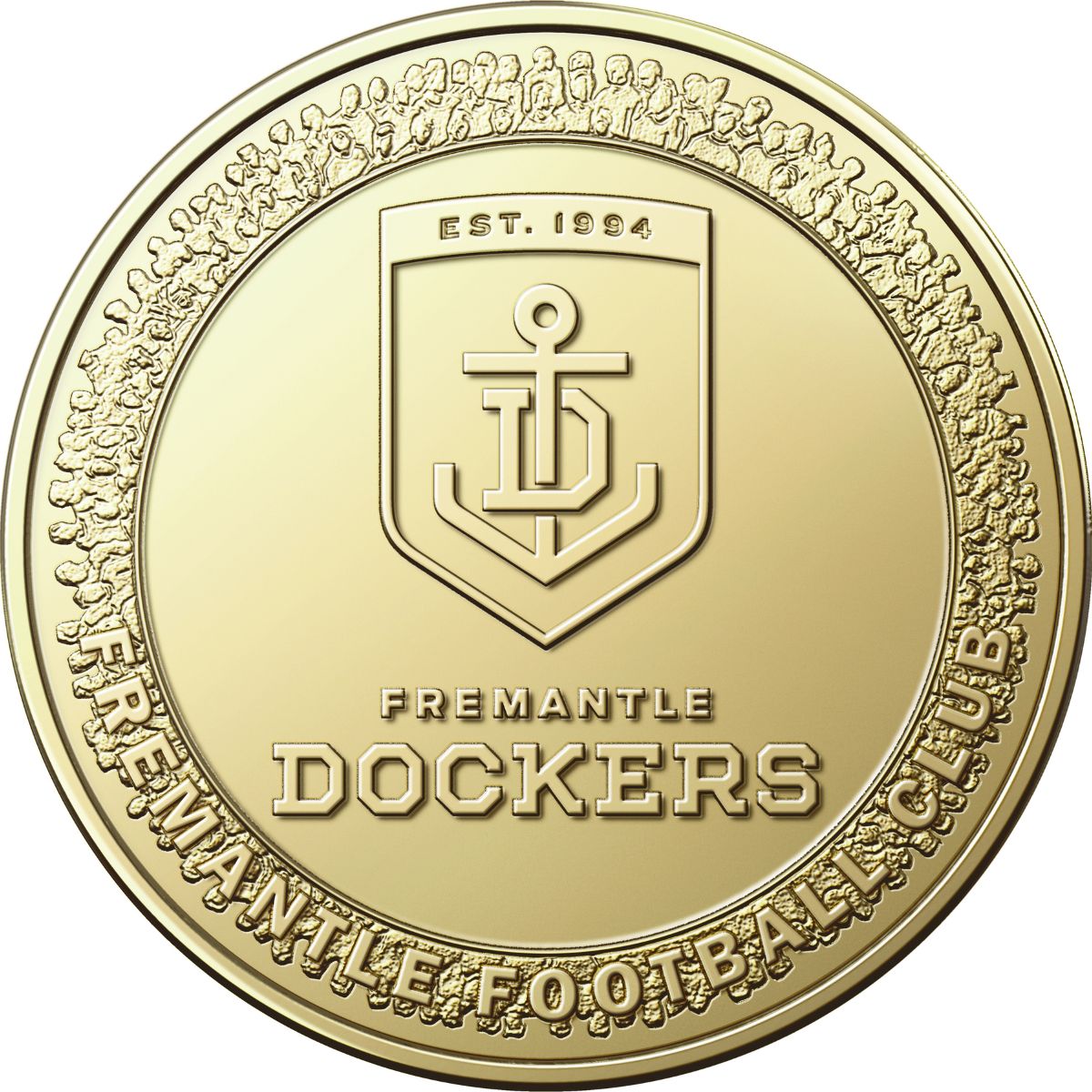 AFL Fremantle Dockers 2023 $1 Aluminium-Bronze Uncirculated Coin