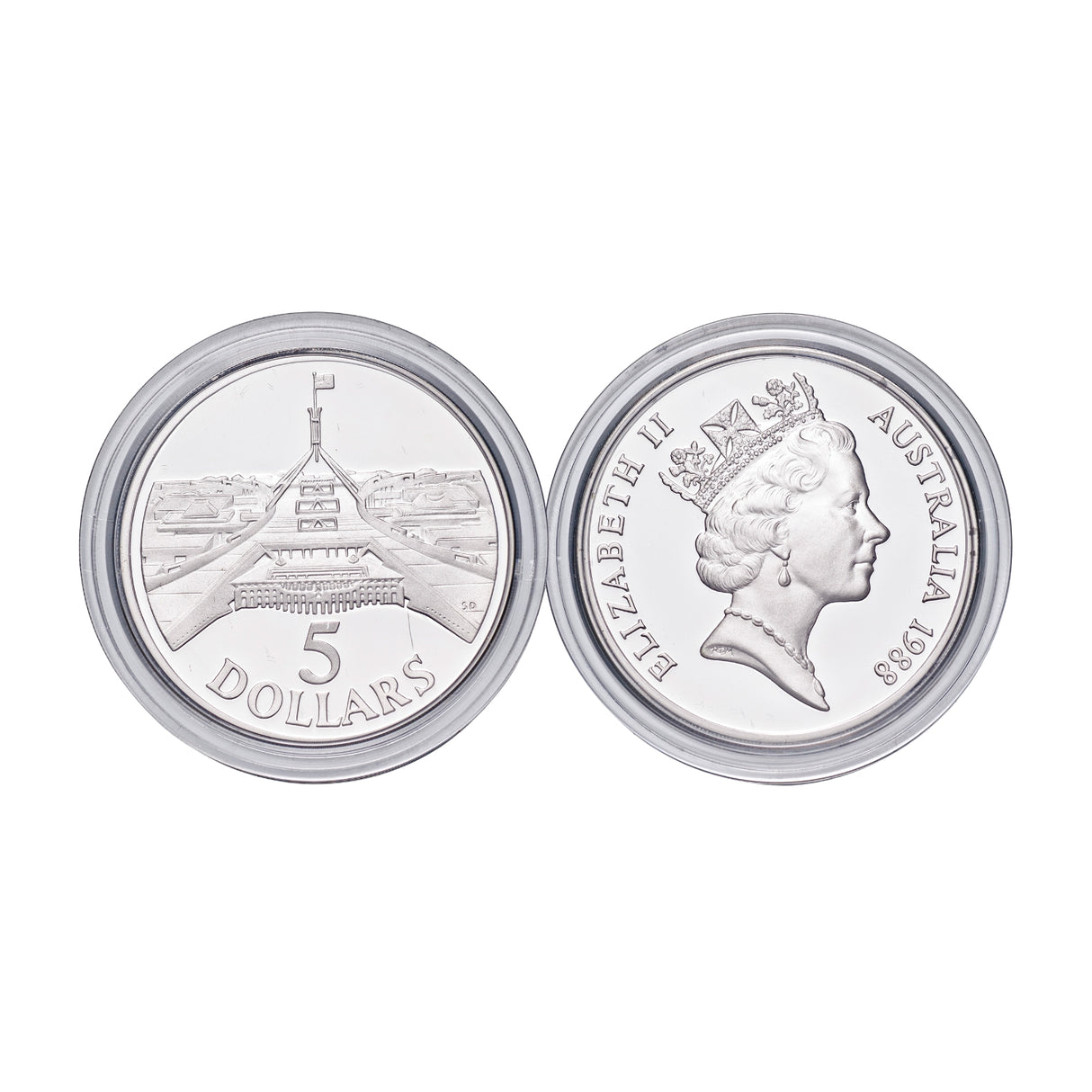 1988 Masterpieces in Silver 4-Coin Proof Set