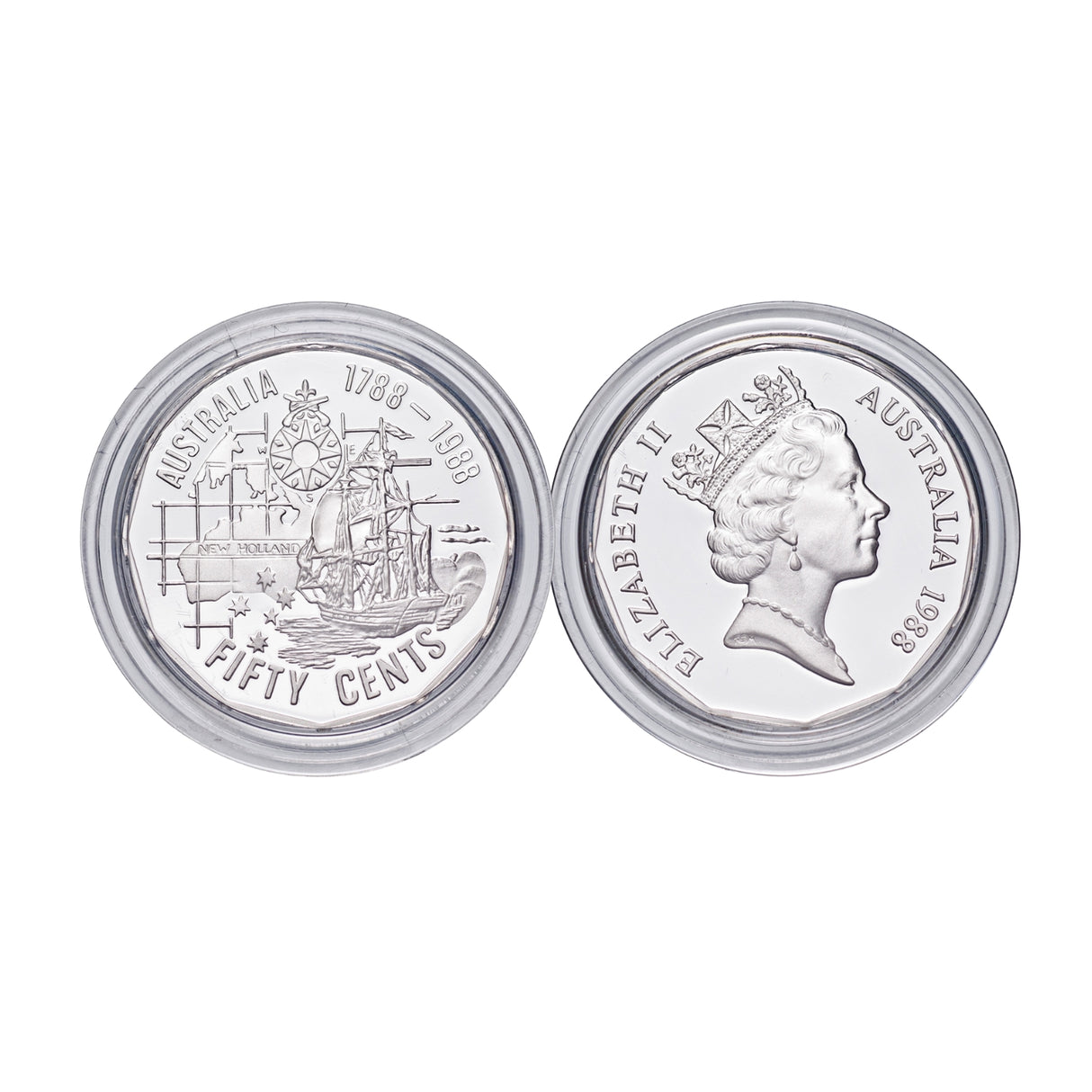 Australia Bicentenary 1988 50c Silver Proof Coin