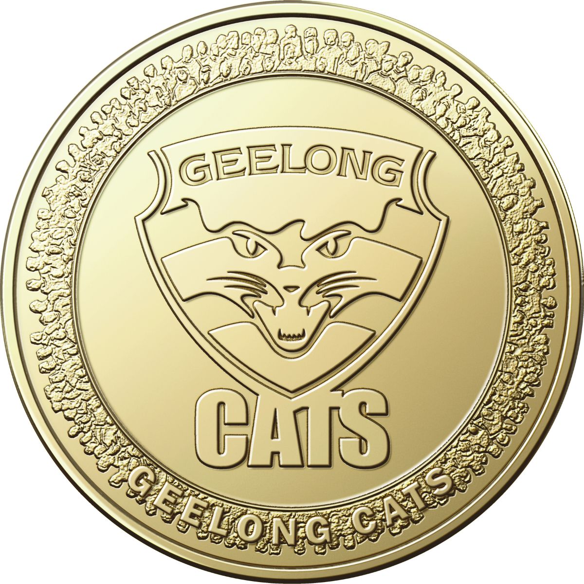 AFL Geelong Cats 2023 $1 Aluminium-Bronze Uncirculated Coin
