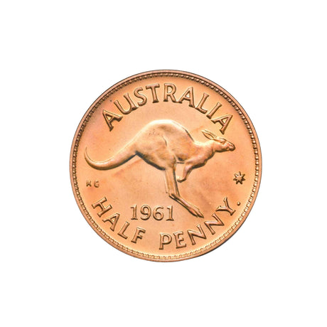 Australia Elizabeth II Perth Mint 1961 Halfpenny & Penny Proof Pair FDC