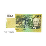 Australia 1985 $50 R509a Johnston/Fraser Gothic Uncirculated Banknote