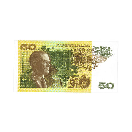 Australia 1985 $50 R509a Johnston/Fraser Gothic Uncirculated Banknote