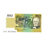 Australia 1985 $50 R509b Johnston/Fraser OCR-B Uncirculated Banknote