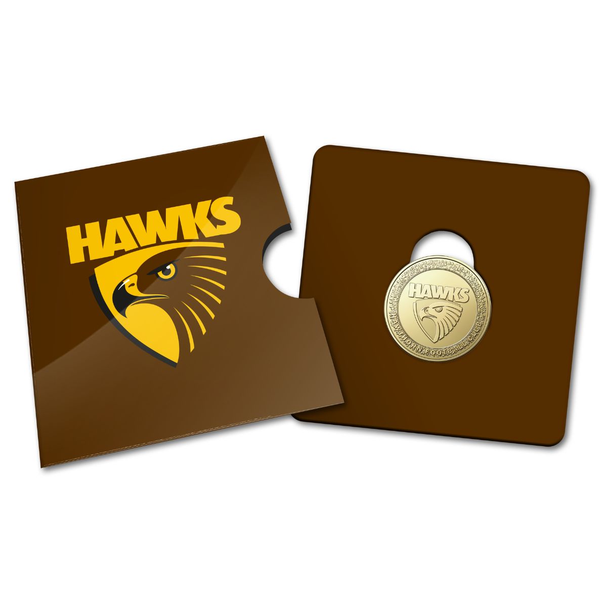 AFL Hawthorn Hawks 2023 $1 Aluminium-Bronze Uncirculated Coin x10