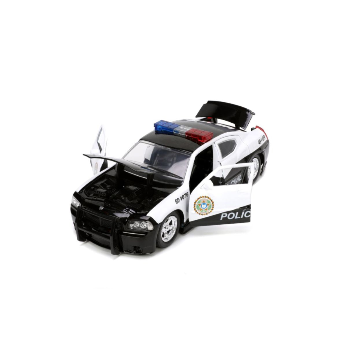 Fast & Furious 2006 Dodge Charger Police Car 1:24 Scale Diecast Model Car