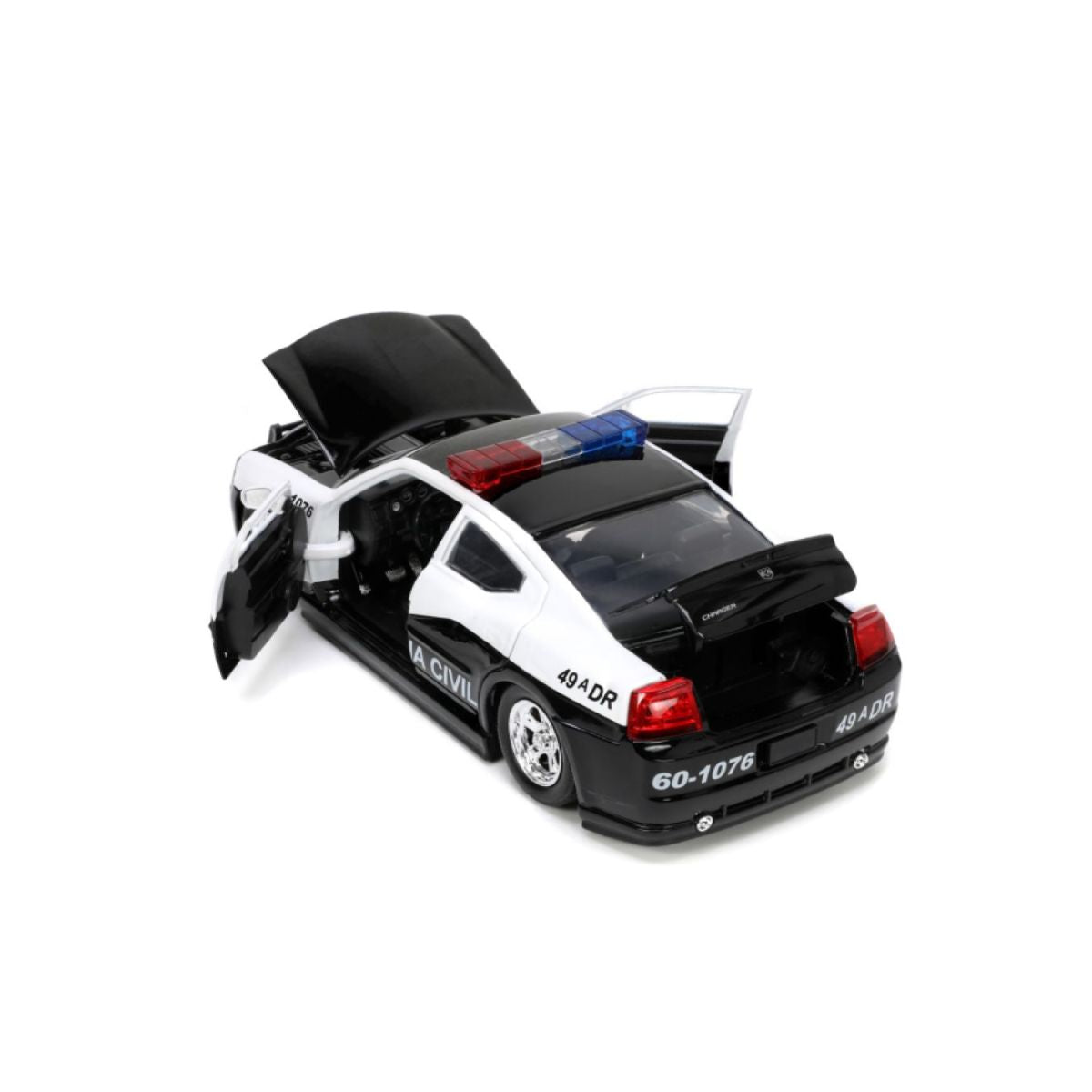 Fast & Furious 2006 Dodge Charger Police Car 1:24 Scale Diecast Model Car
