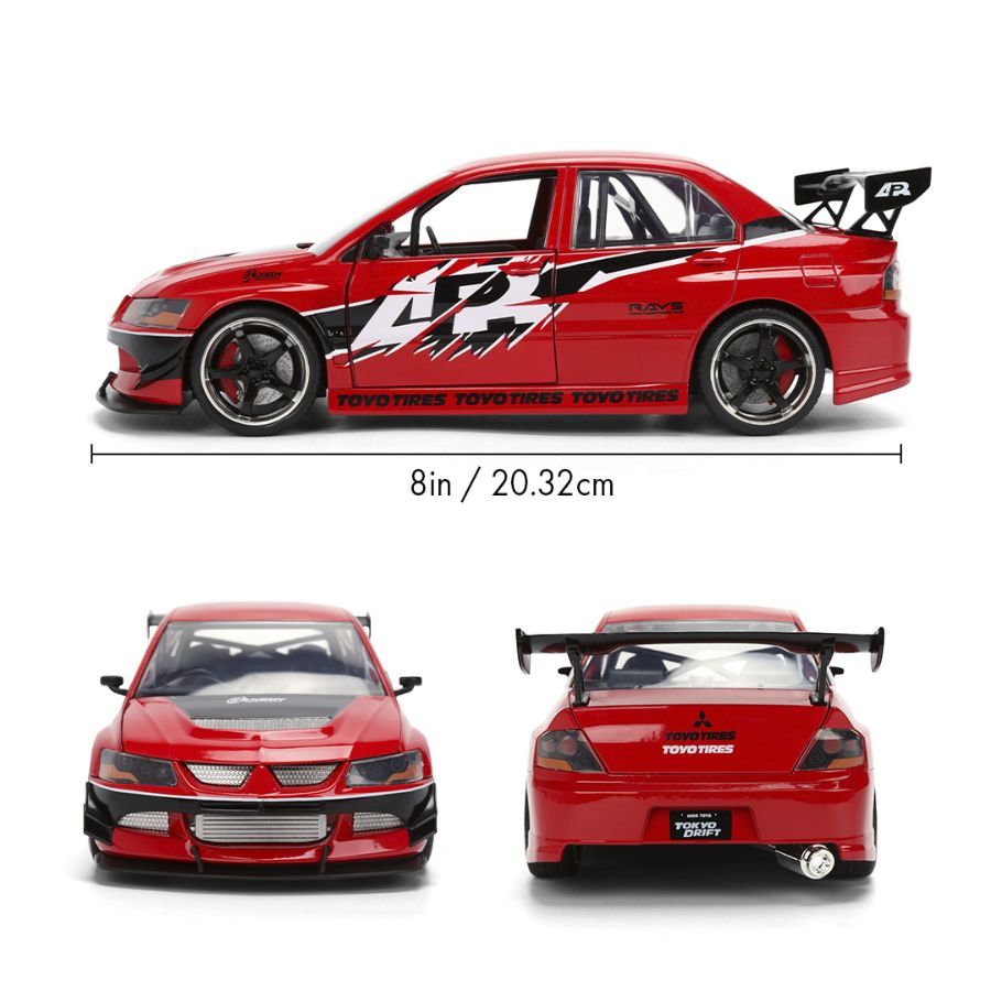 Fast & Furious 2006 Mitsubishi Lancer Evolution IX 1:24 Scale Diecast Model Car