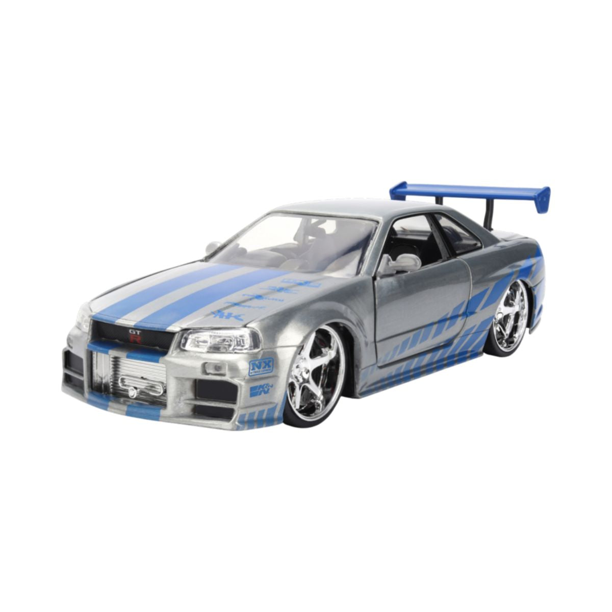 Fast & Furious Brian's 2002 Nissan Skyline GT-R (BNR34) 1:24 Scale Diecast Model Car