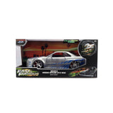 Fast & Furious Brian's 2002 Nissan Skyline GT-R (BNR34) 1:24 Scale Diecast Model Car