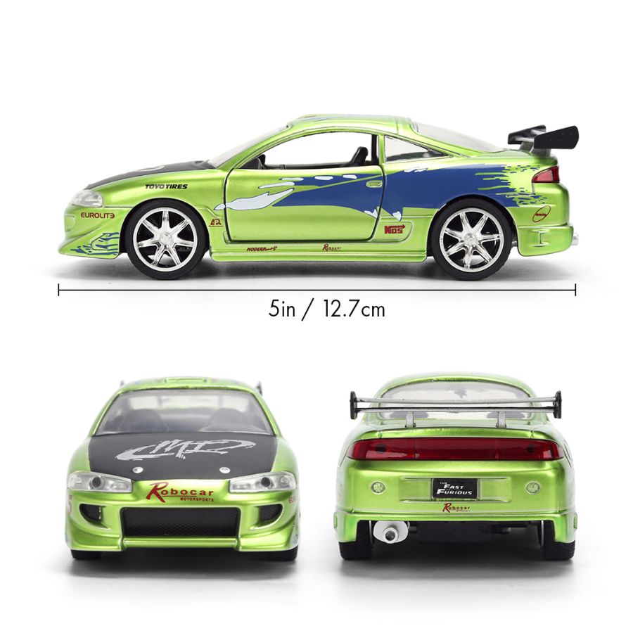 Fast & Furious Brian’s 1995 Mitsubishi Eclipse Anniversary 1:32 Scale Diecast Model Car