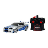 Fast & Furious 2002 Nissan Skyline GT-R (BNR34) 1:24 Scale Remote Control Model Car