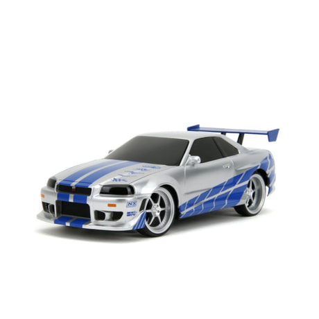 Fast & Furious 2002 Nissan Skyline GT-R (BNR34) 1:24 Scale Remote Control Model Car