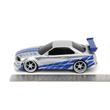 Fast & Furious 2002 Nissan Skyline GT-R (BNR34) 1:24 Scale Remote Control Model Car