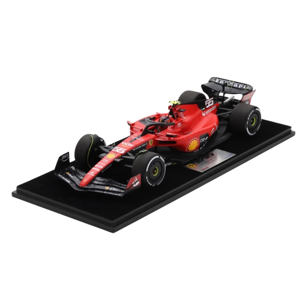 Scuderia Ferrari SF23 No.55 Scuderia Ferrari 4th Bahrain GP 2023 Carlos Sainz - 1:18 Scale Resin Model Car
