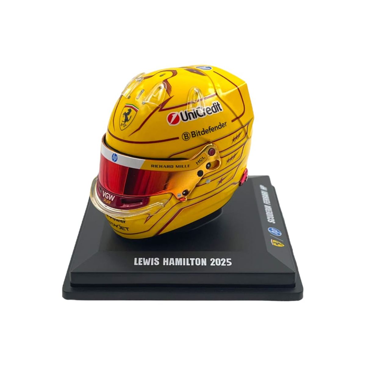 Lewis Hamilton – Scuderia Ferrari HP – Fiorano Test 2025 - 1:15 Scale Resin Model Helmet