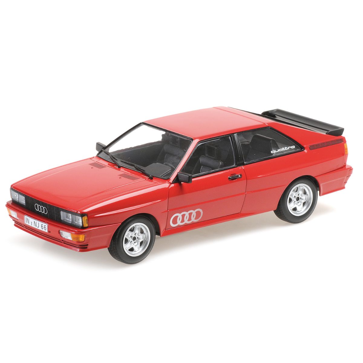 AUDI QUATTRO - 1980 - RED - 1:18 Scale Diecast Model Car