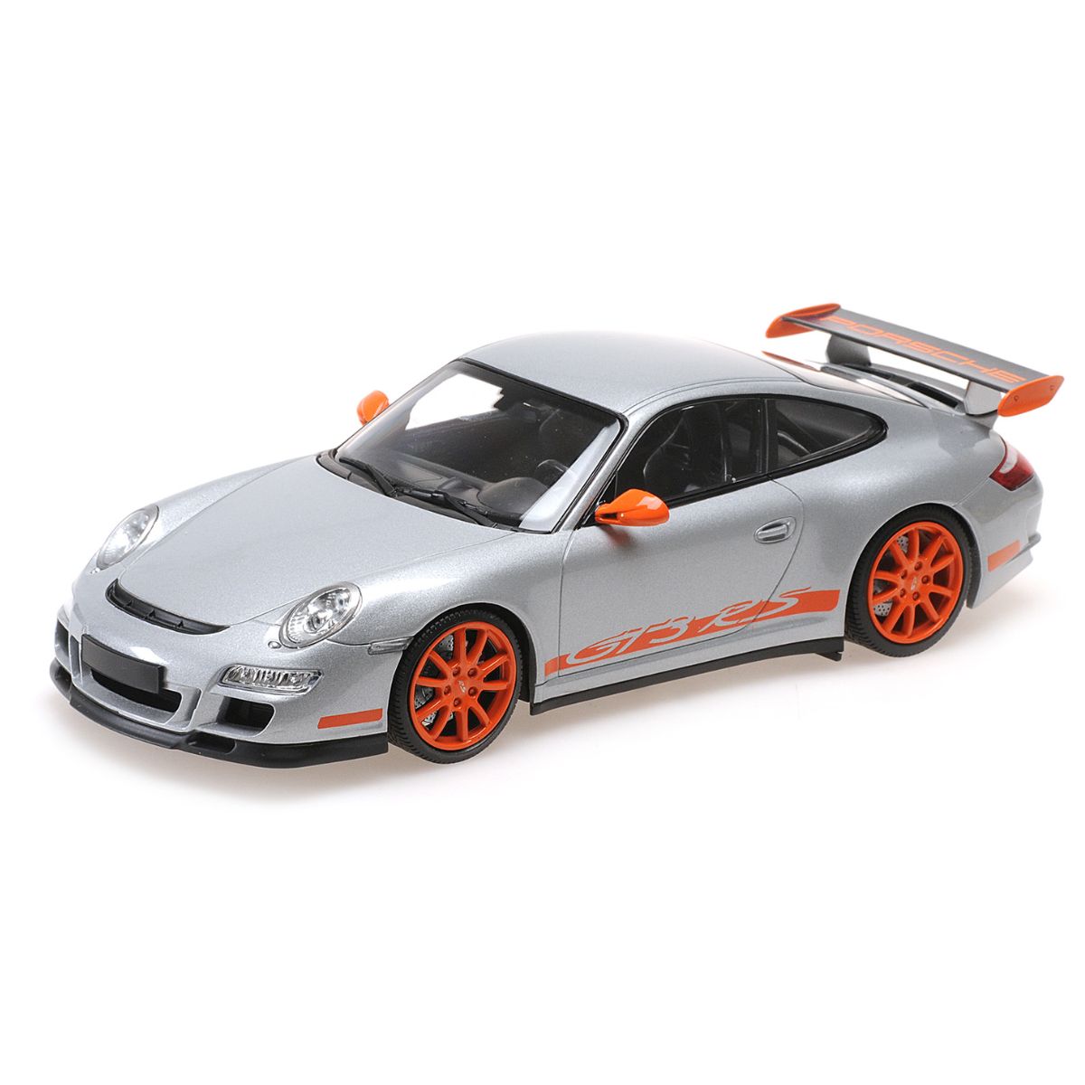 PORSCHE 911 GT3 RS - 2007 - SILVER - 1:18 Scale Diecast Model Car