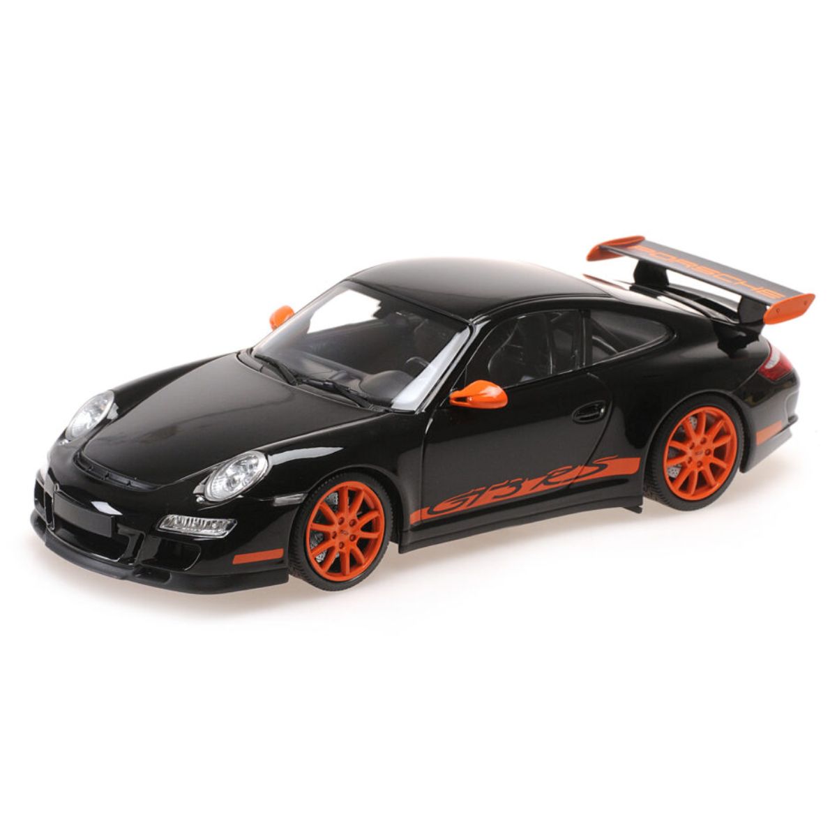 PORSCHE 911 GT3 RS - 2007 - BLACK - 1:18 Scale Diecast Model Car