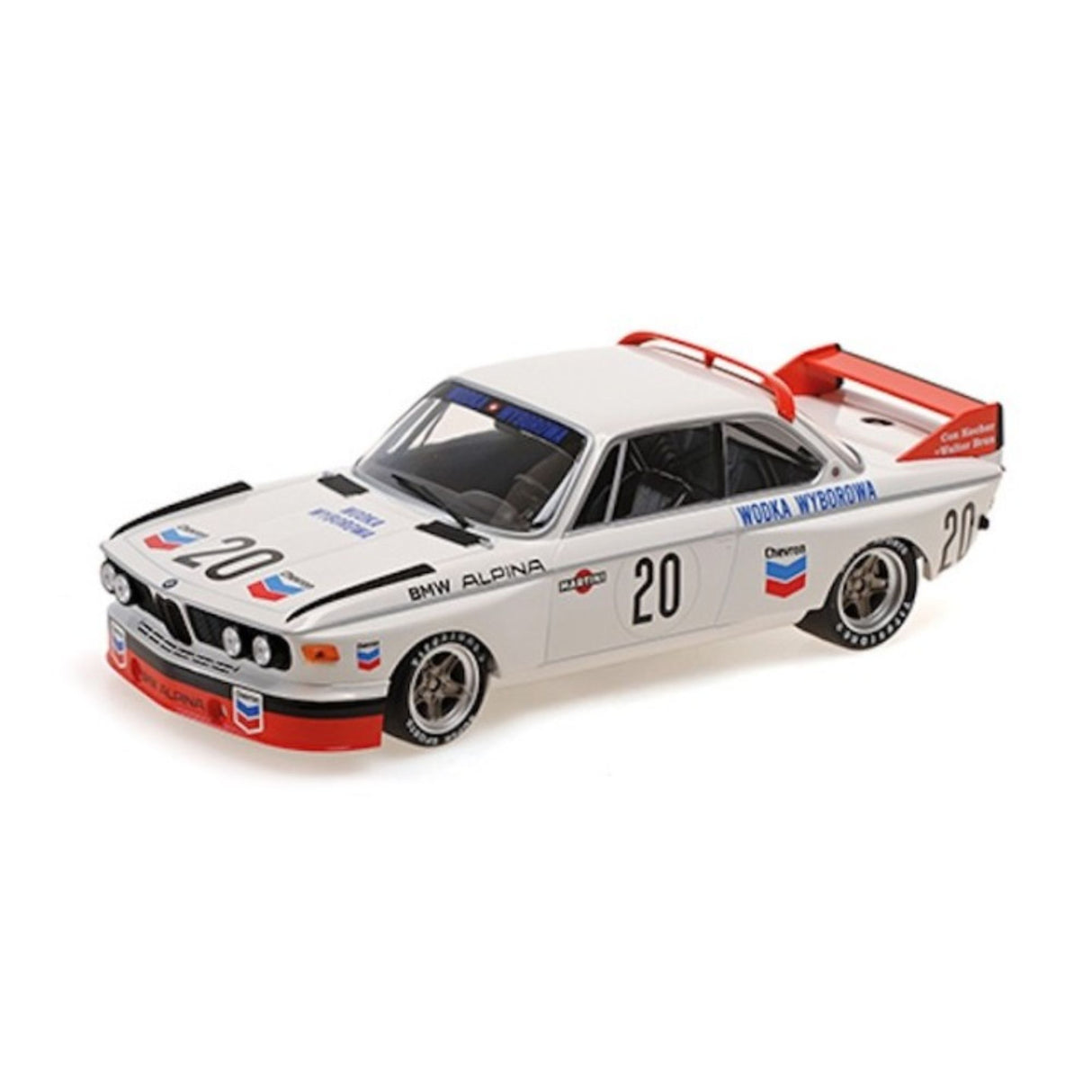 BMW 3.0 CSL - BMW ALPINA - 24H SPA 1973 W.BRUN / C.KOCHER - 1:18 Scale Diecast Model Car