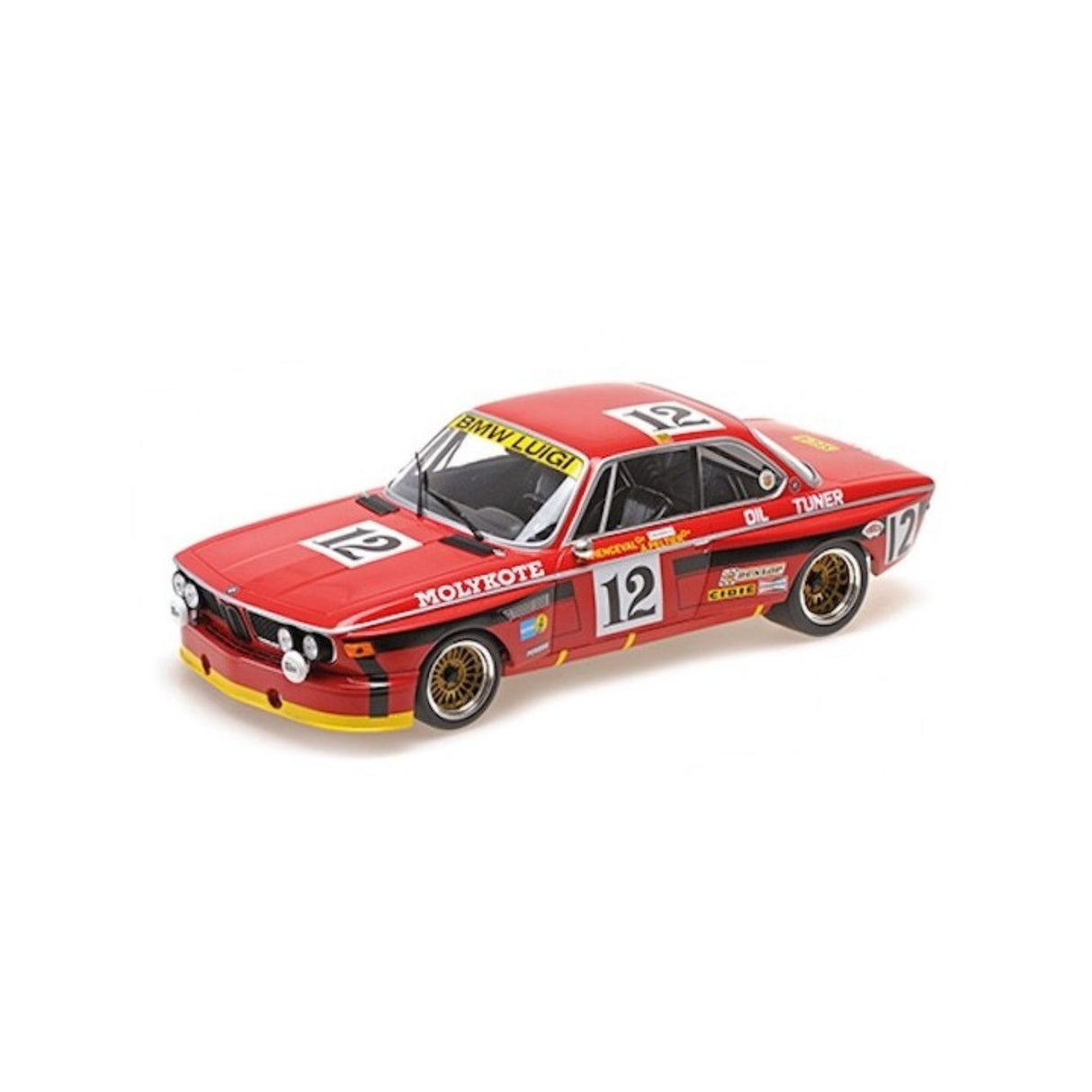 BMW 3.0 CSL - BMW LUIGI WINNER 24H SPA 1974 - PELTIER/XHENCE - 1:18 Scale Diecast Model Car