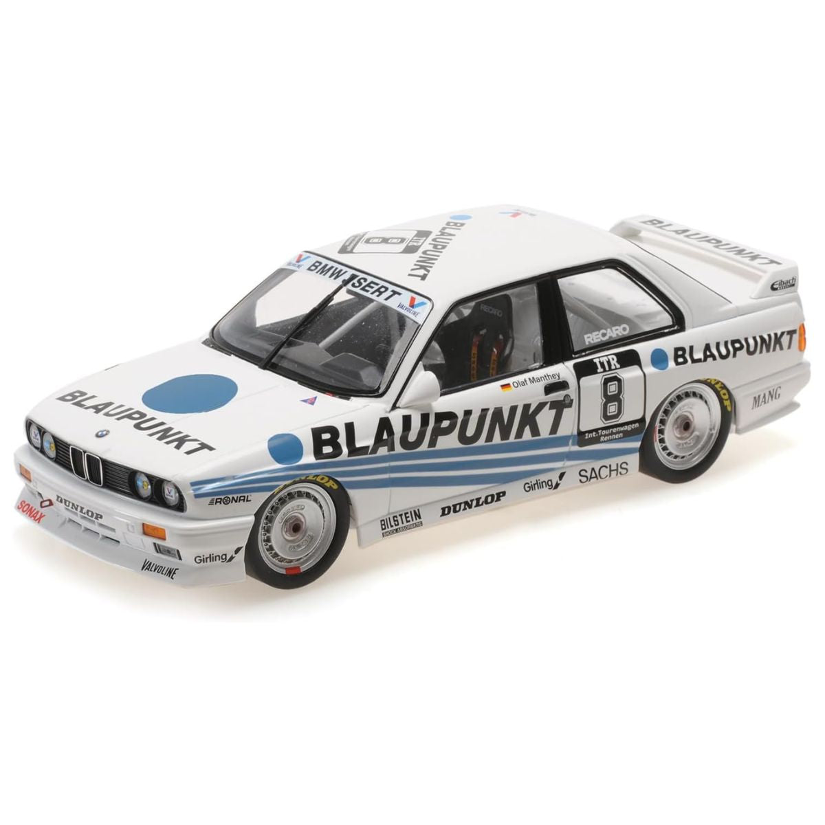 BMW M3 - BMW ISERT - OLAF MANTHEY - DTM 1988 - 1:18 Scale Diecast Model Car