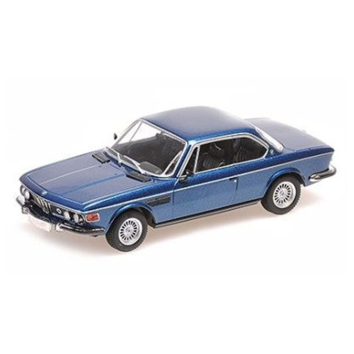 BMW 3.0 CS - 1968 - BLUE METALLIC - 1:43 Scale Diecast Model Car