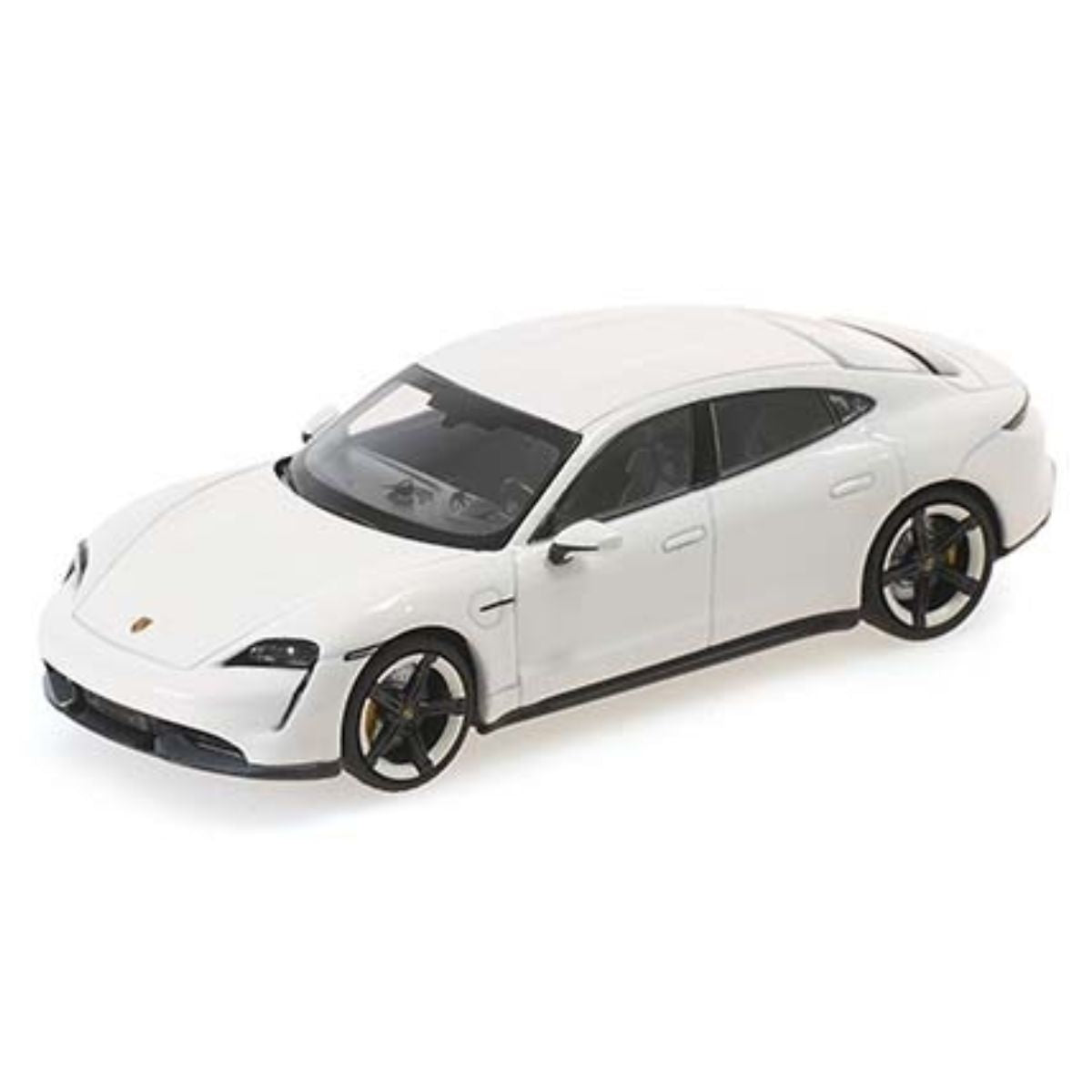 PORSCHE TAYCAN TURBO S - 2020 - WHITE METALLIC - 1:43 Scale Diecast Model Car