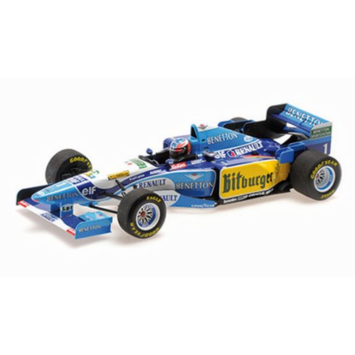 BENETTON RENAULT B195 - MICHAEL SCHUMACHER - WINNER PACIFIC GP WORLD CHAMPION 1995 - 1:18 Scale Diecast Model Car