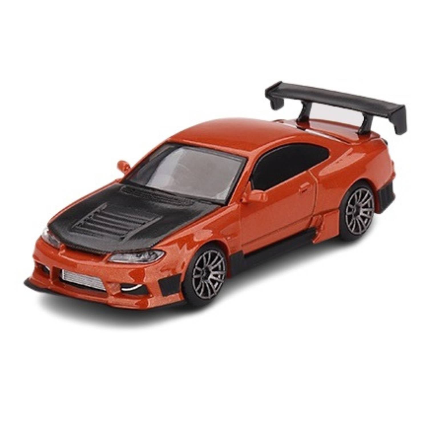 Nissan Silvia S15 D-MAX - Metallic Orange - 1:64 Scale Model Car