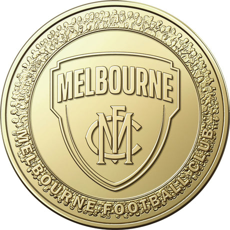 AFL Melbourne Demons 2023 $1 Aluminium-Bronze Uncirculated Coin