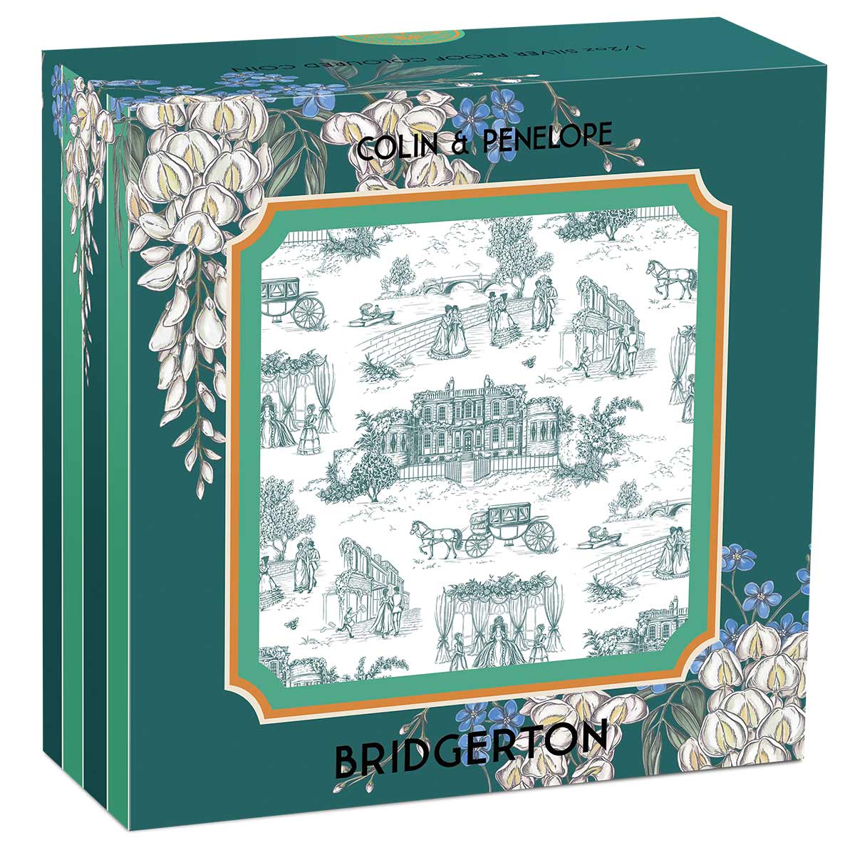 Bridgerton - Colin & Penelope 2026 50c Colour 1/2oz Silver Proof Coin