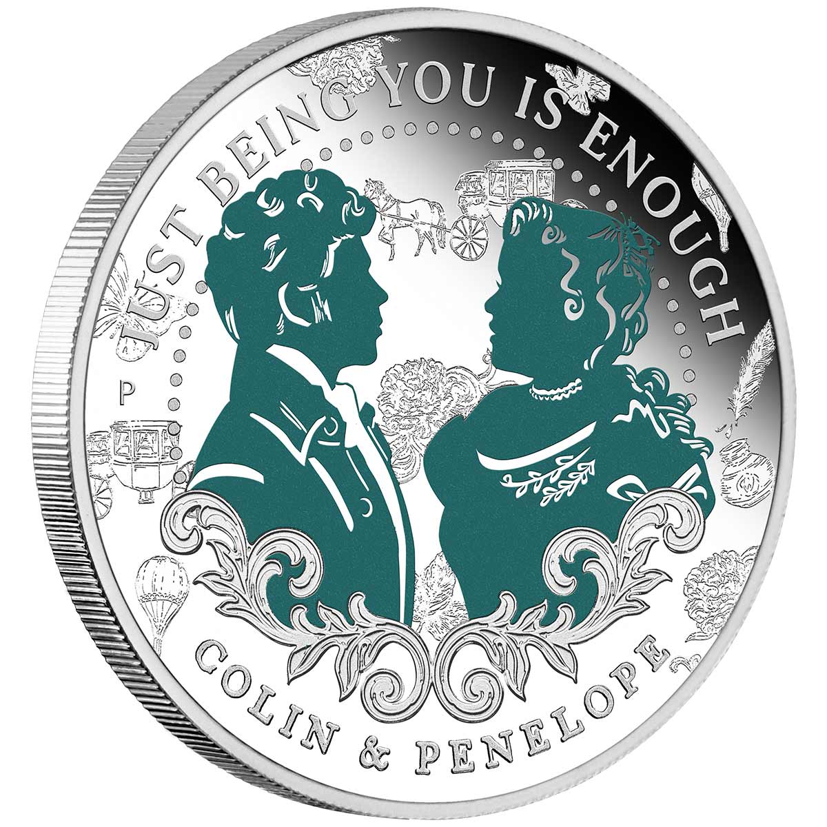 Bridgerton - Colin & Penelope 2026 50c Colour 1/2oz Silver Proof Coin