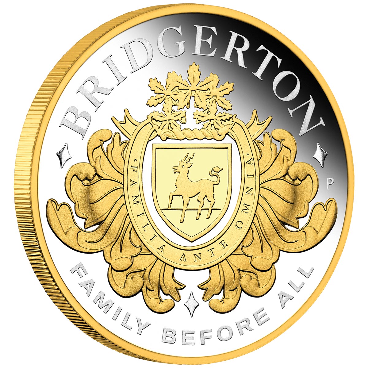 House of Bridgerton 2026 $2 Gold-plated 2oz Silver Proof Coin